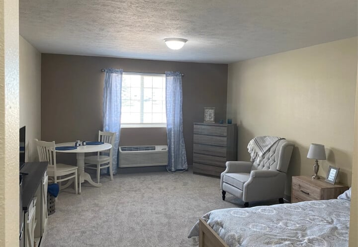 Apartment Living Room Area at Assisted Living Facility Apartment Living Room Area at Assisted Living Facility